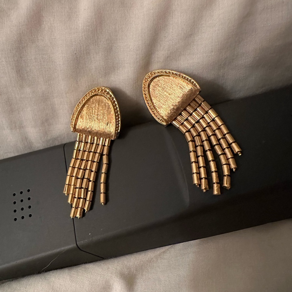 Chic Gold Dangle Earrings